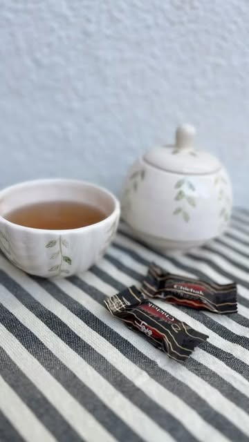 ست فنجان و قندون برگ