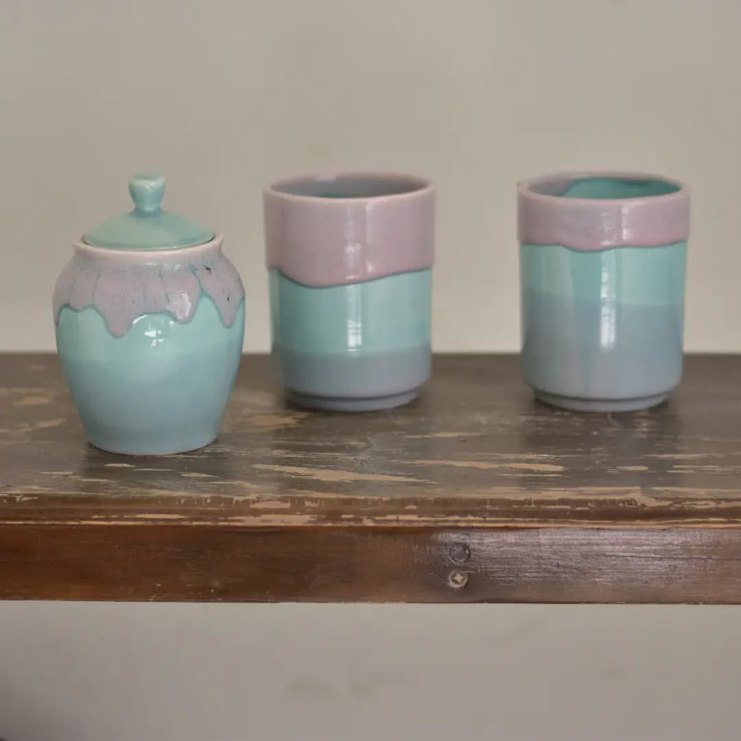 ست قندان و لیوان